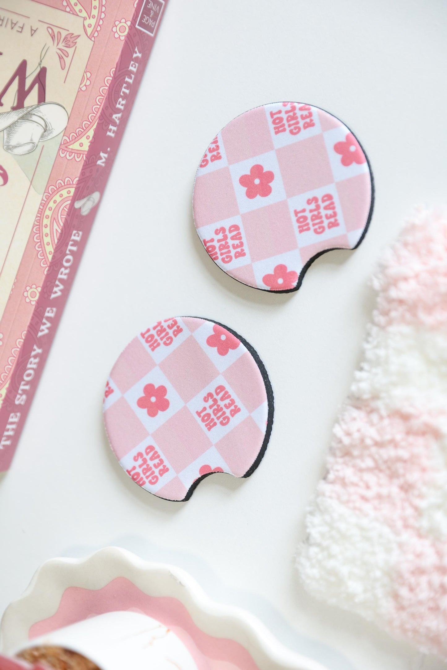 Bookish Car Coasters