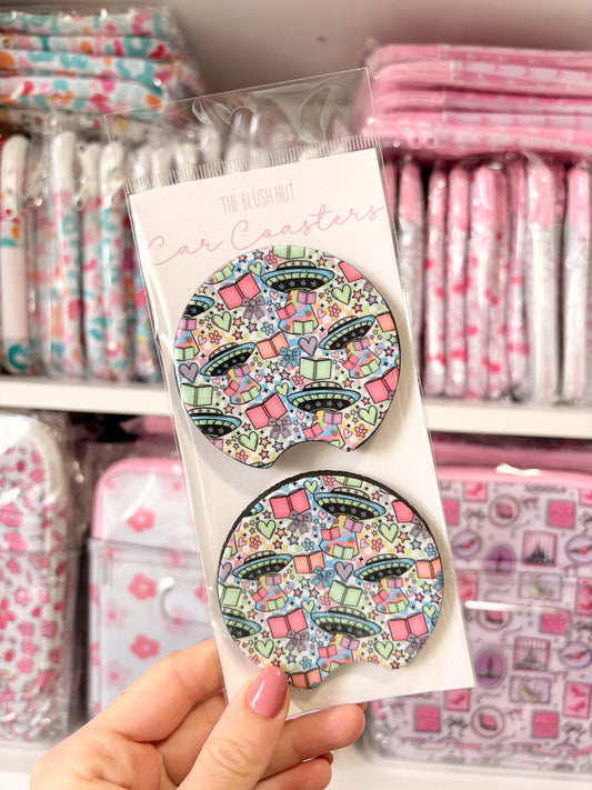 UFO Book Car Coasters