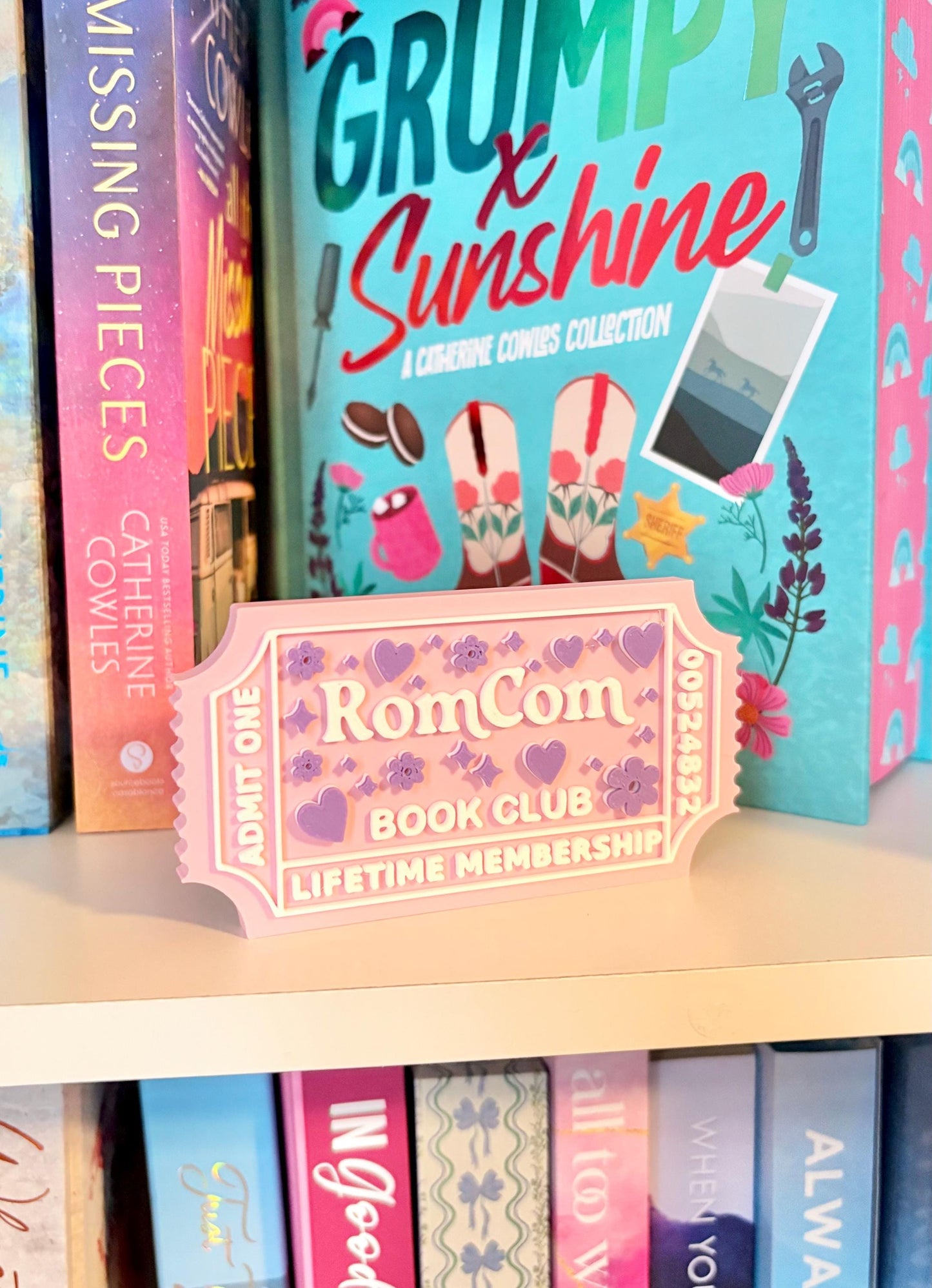 RomCom Book Club Sign