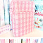 Pink Striped Bow Kindle Sleeve