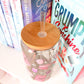 Pink Bookish Girlie Glass Tumbler