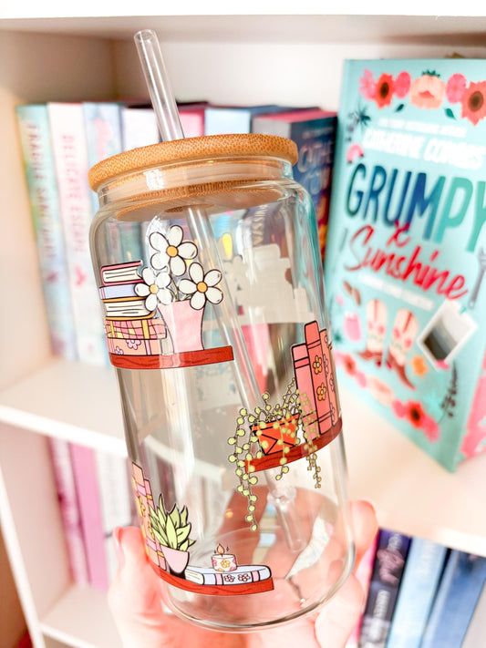 Bookish Glass Tumbler