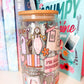 Bookish Girlie Glass Cup