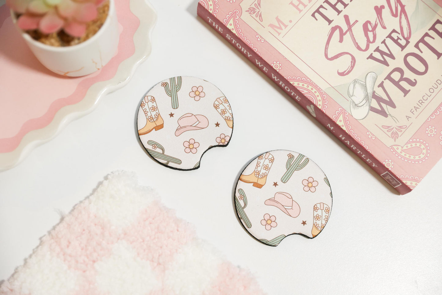 Western Car Coasters (Set of 2)