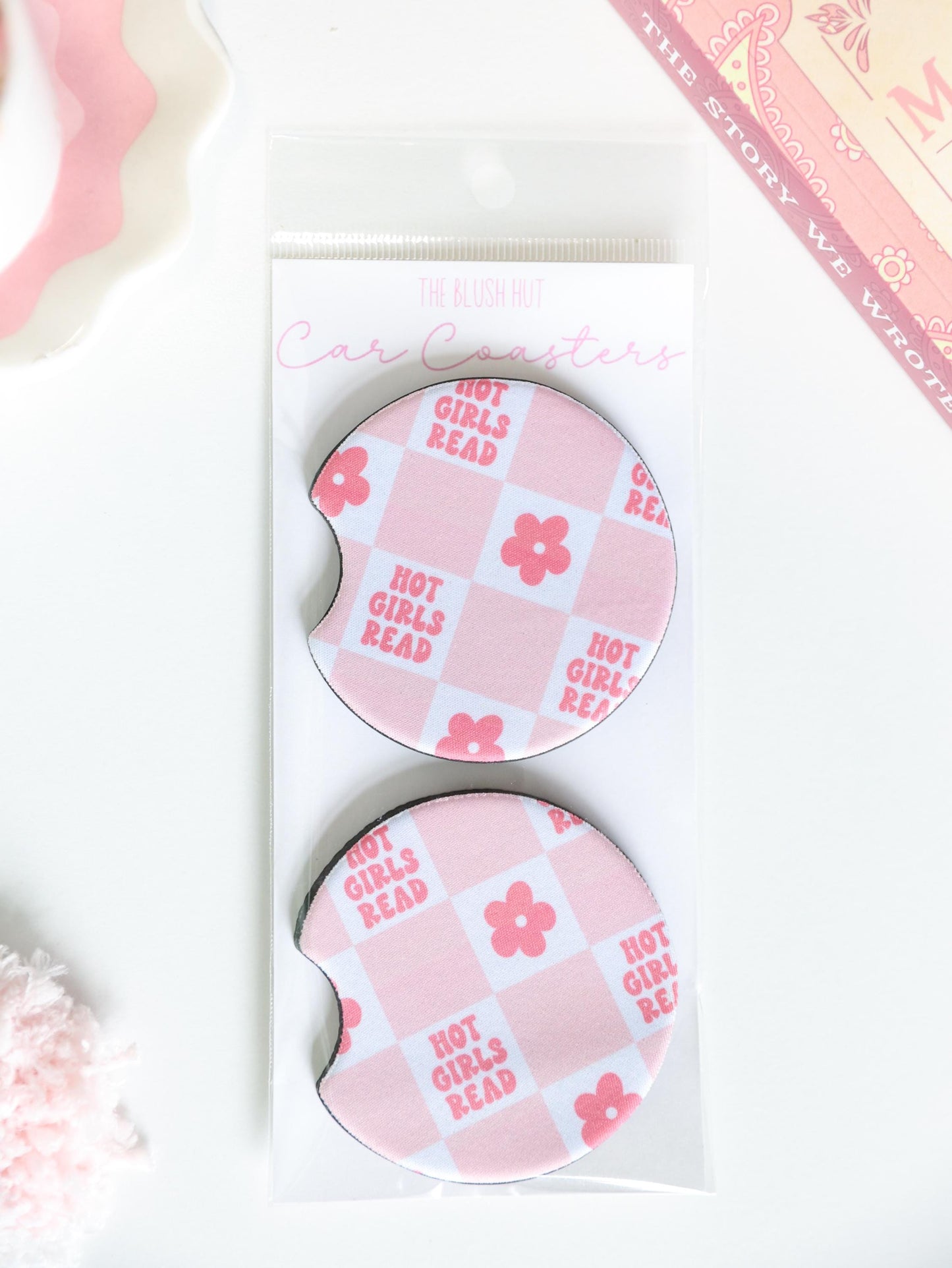 Bookish Car Coasters