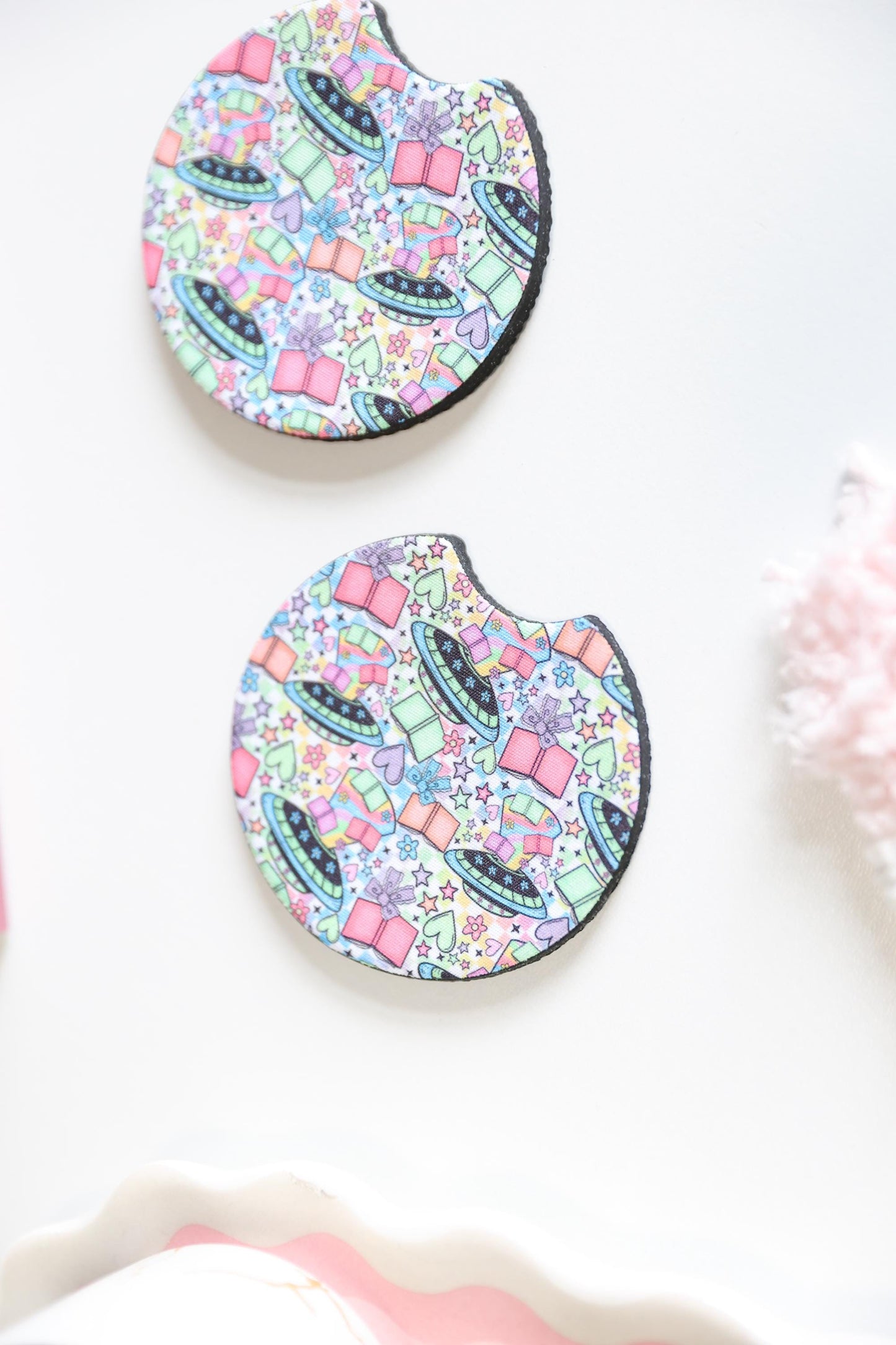 UFO Book Car Coasters