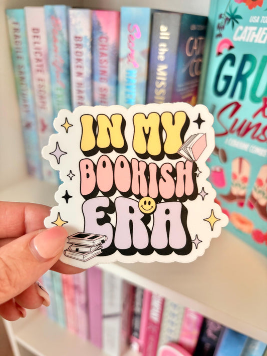 In My Bookish Era Sticker | Waterproof Vinyl Book Lover Decal