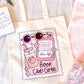 Book Club Girlie Tote Bag