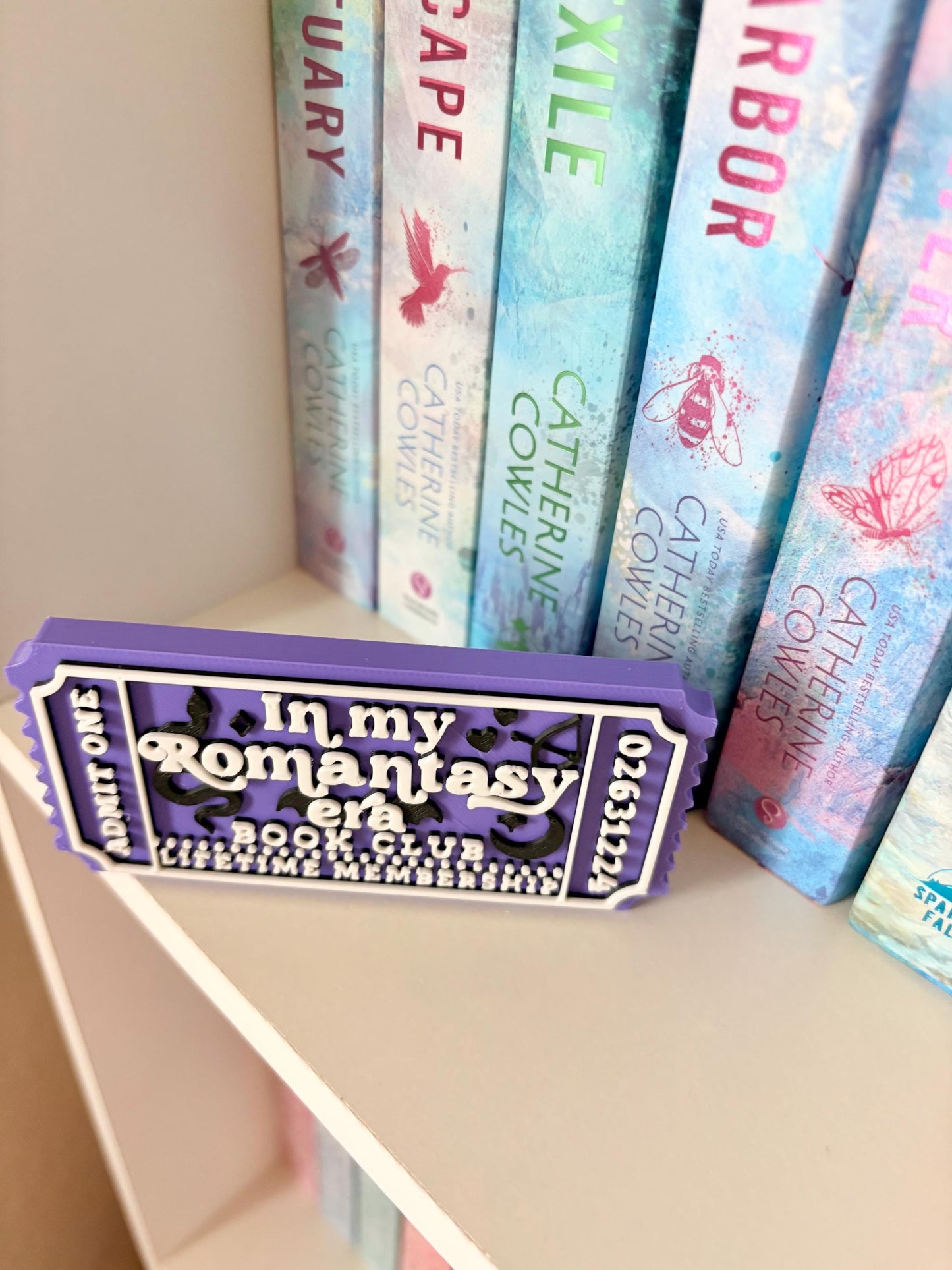 Romantasy book Club ticket sign