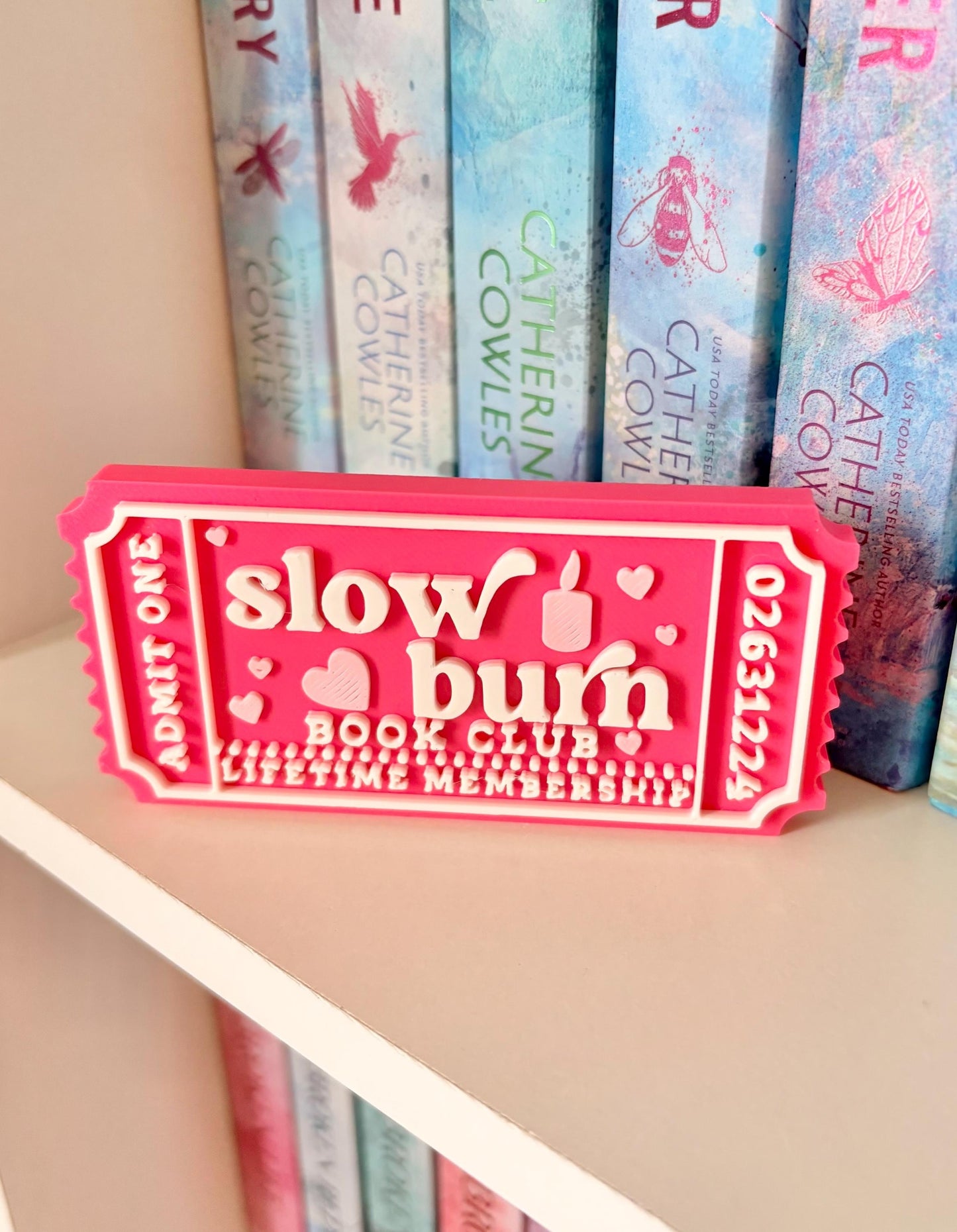 Slow Burn book Club Sign