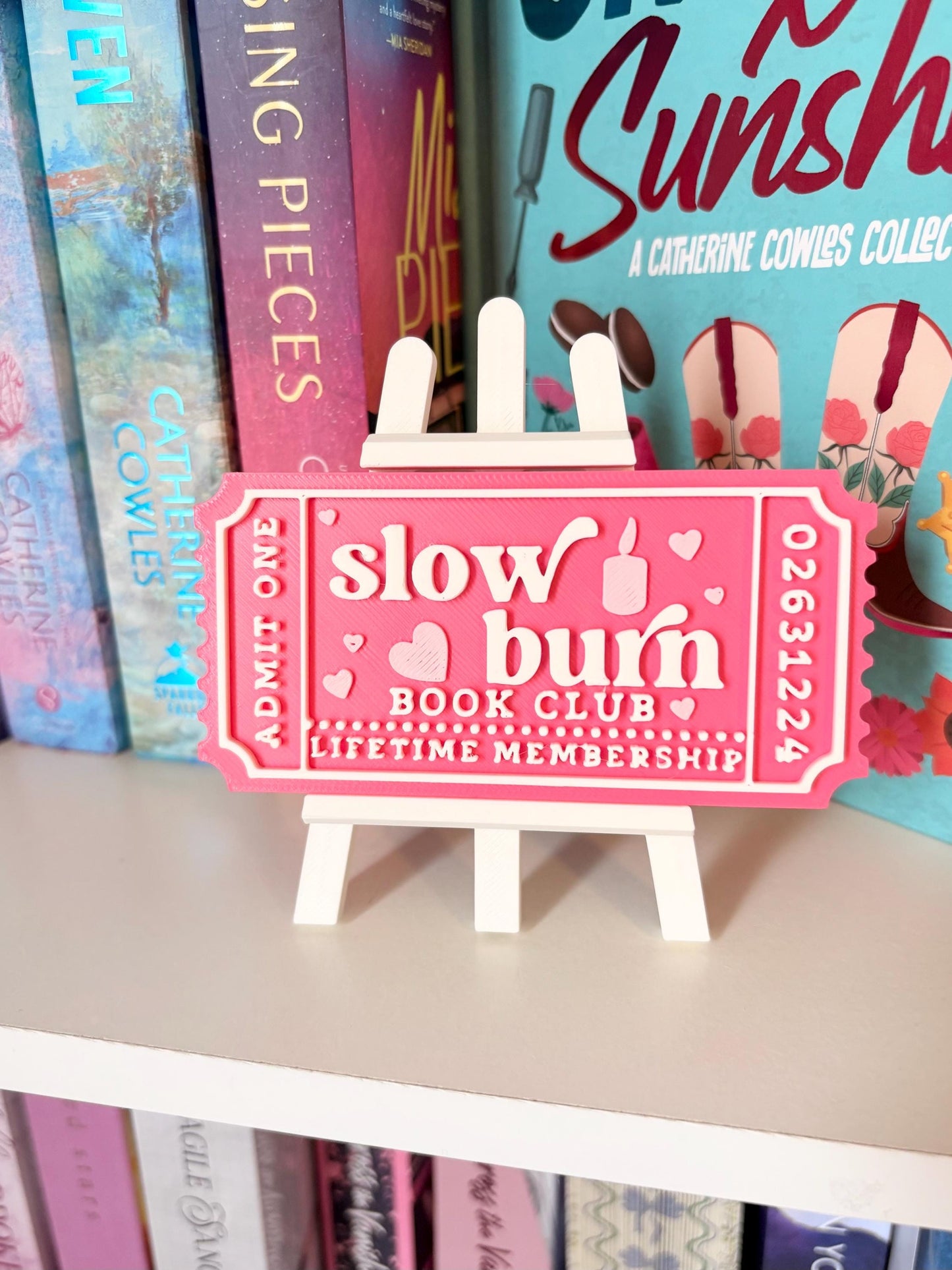 Slow Burn book Club Sign