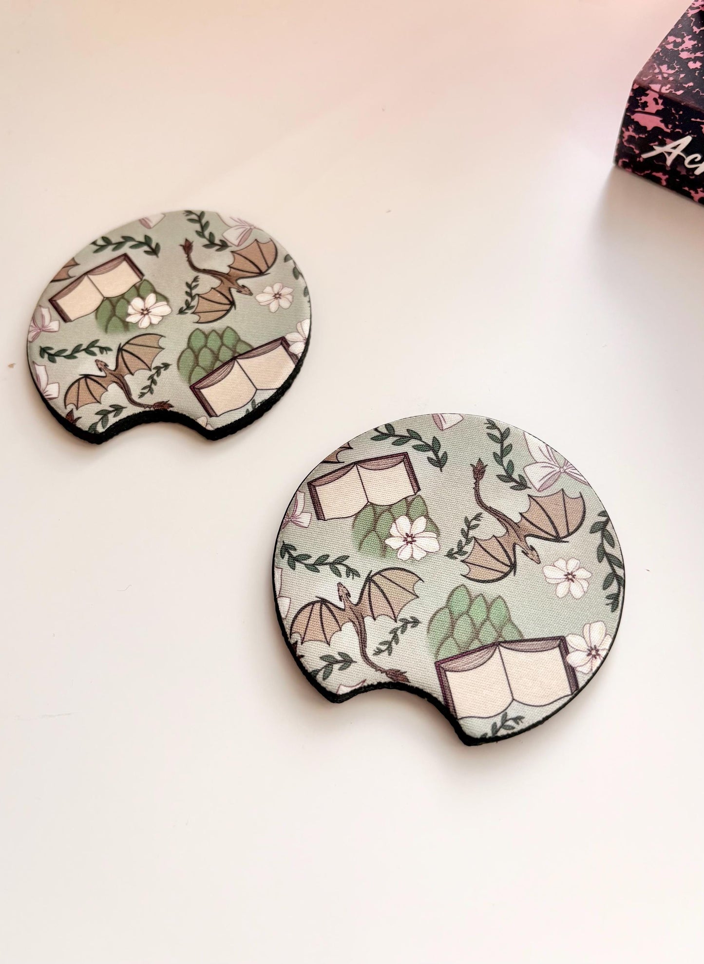 Bookish Car Coasters