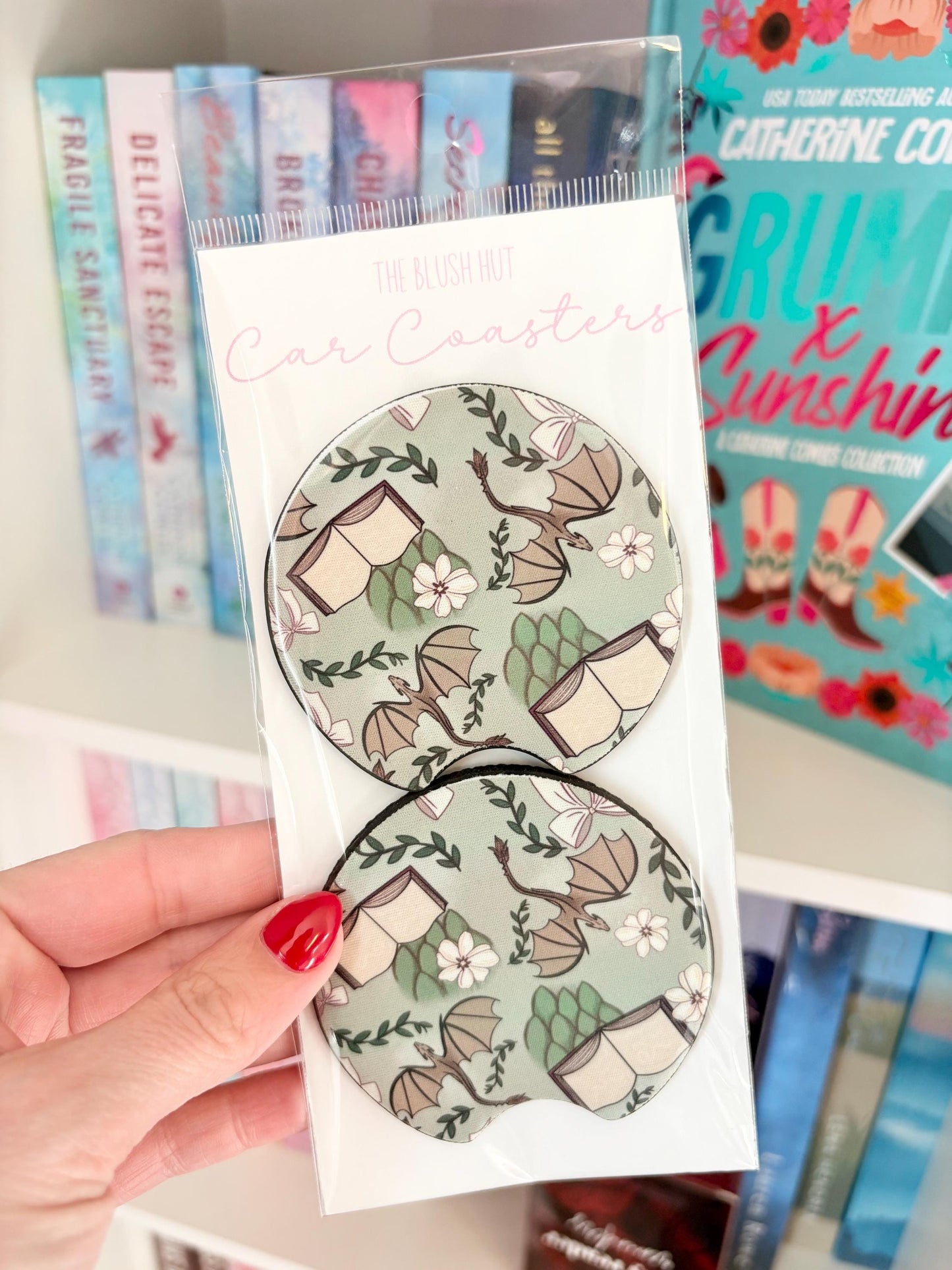 Bookish Car Coasters
