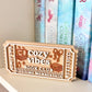 Printed cozy vibes Book Club Sign Ticket