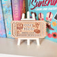 Printed cozy vibes Book Club Sign Ticket