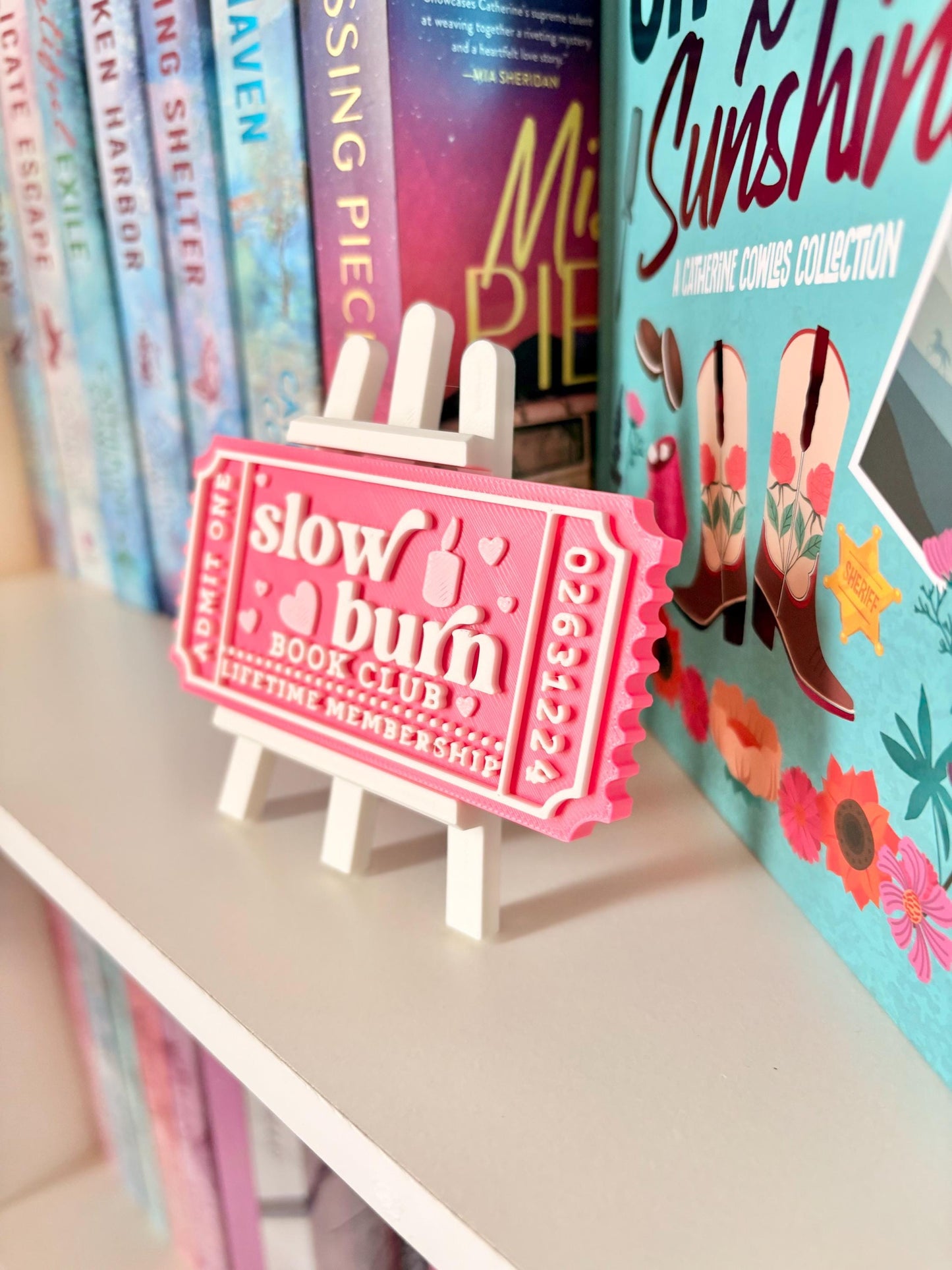 Slow Burn book Club Sign