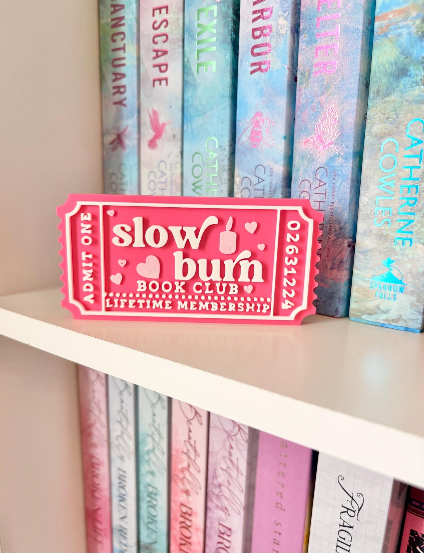 Slow Burn book Club Sign