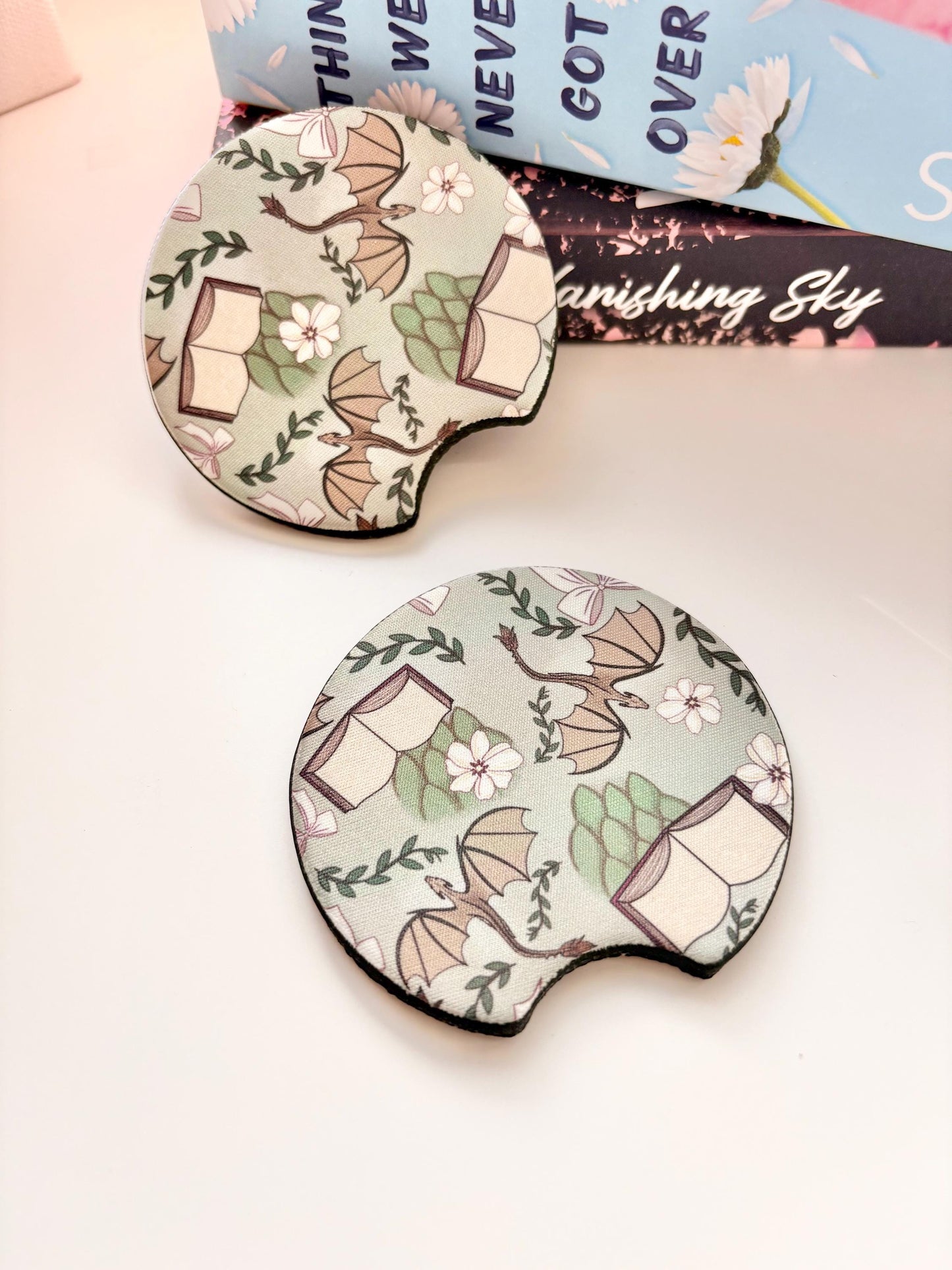 Bookish Car Coasters