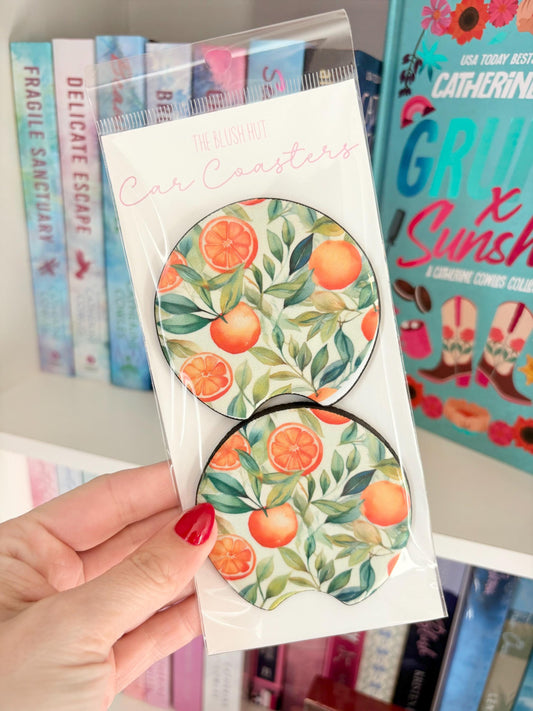 Orange Car Coasters