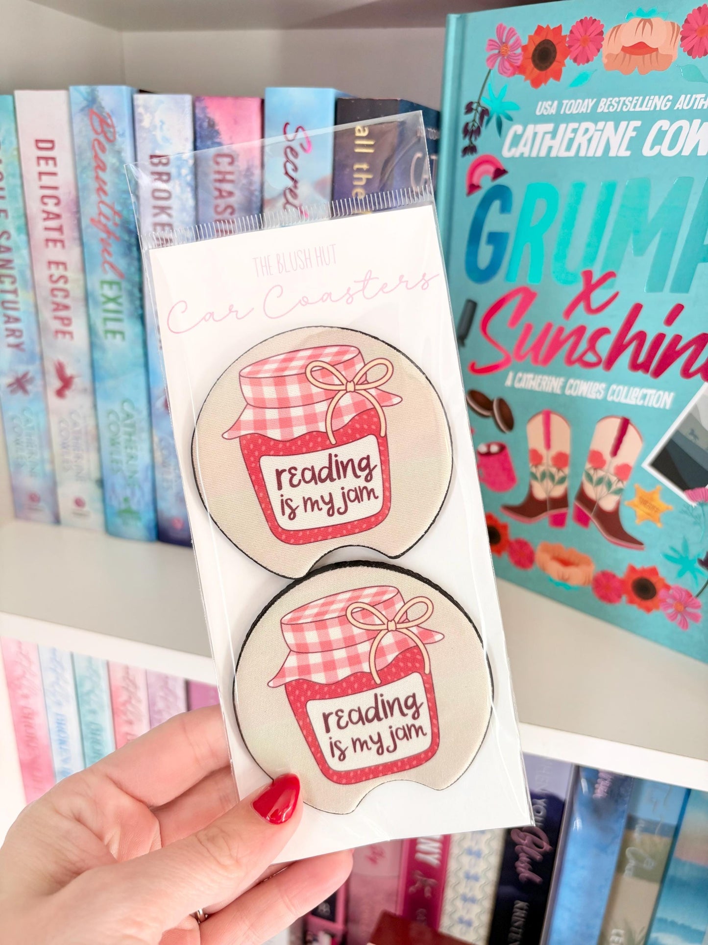 Bookish Car Coasters