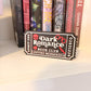 3D Printed Dark Romance Book Club Sign | Ticket Bookshelf Decor
